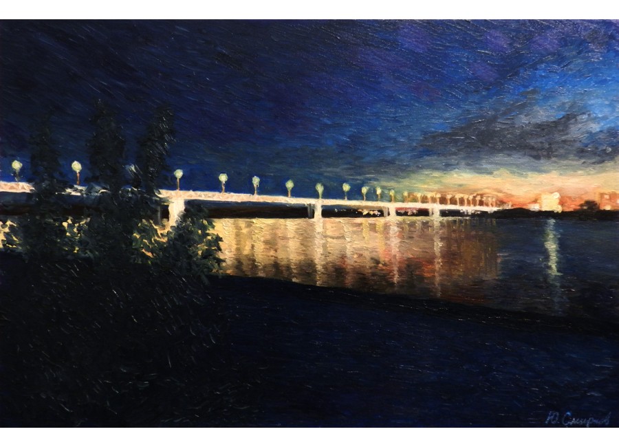 Ночной мост в Нижнем